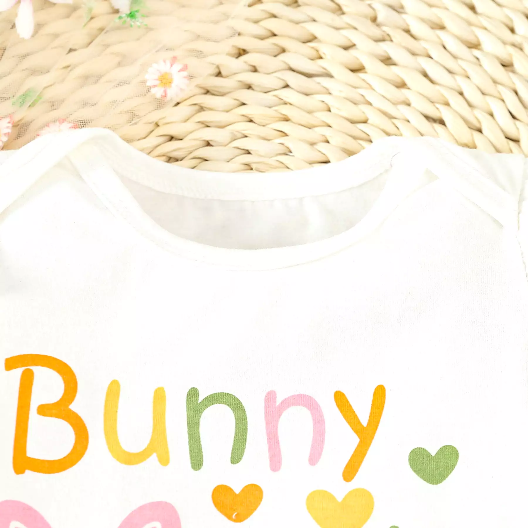 2 Pieces Set Baby Girls Easter Letters Rompers Animals And Cartoon Shorts Wholesale 24030174