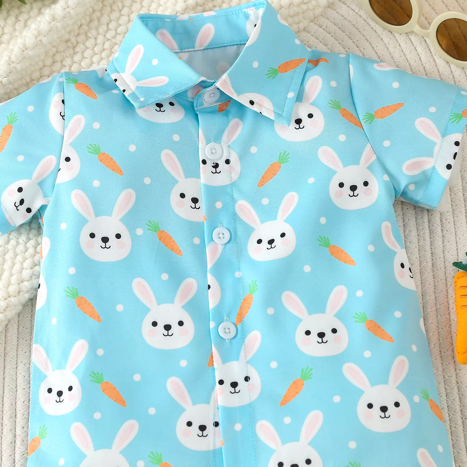 2 Pieces Set Baby Kid Boys Animals Tops And Solid Color Shorts Wholesale 24030142