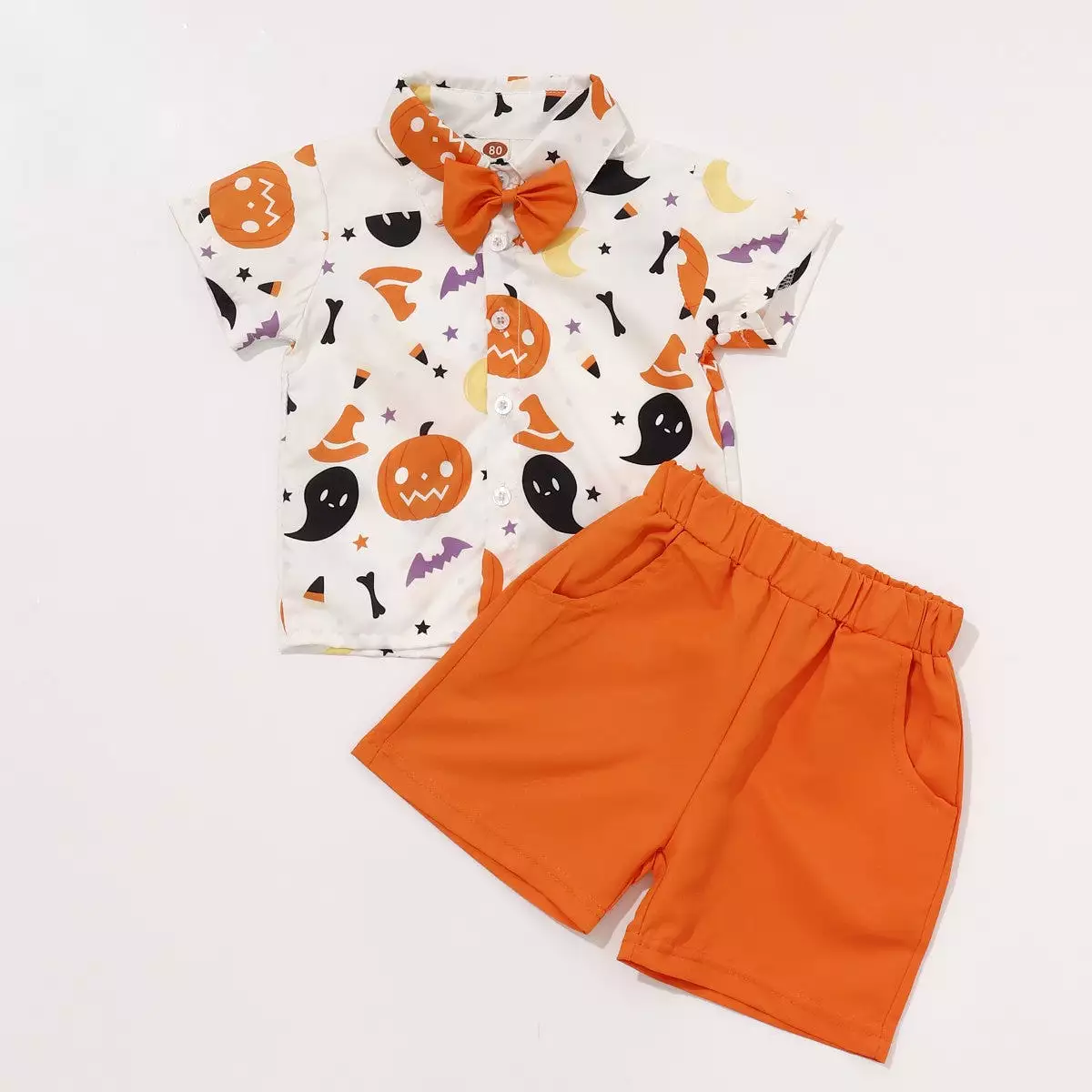 2 Pieces Set Baby Kid Boys Print Shirts And Shorts Wholesale 23090618