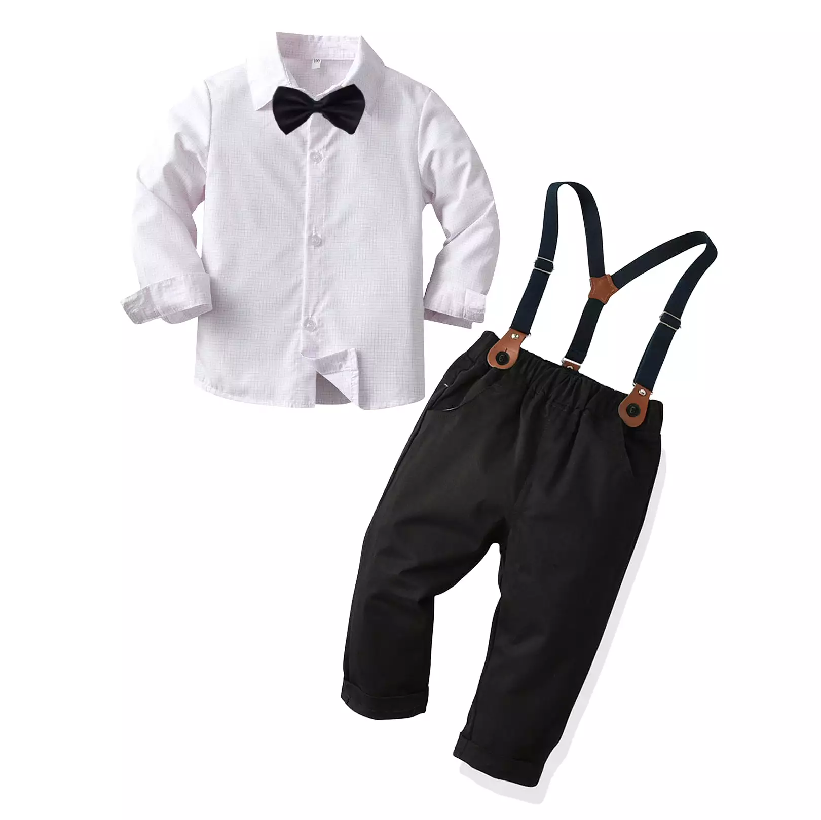 2 Pieces Set Baby Kid Boys Solid Color Shirts And Jumpsuits Wholesale 230828325