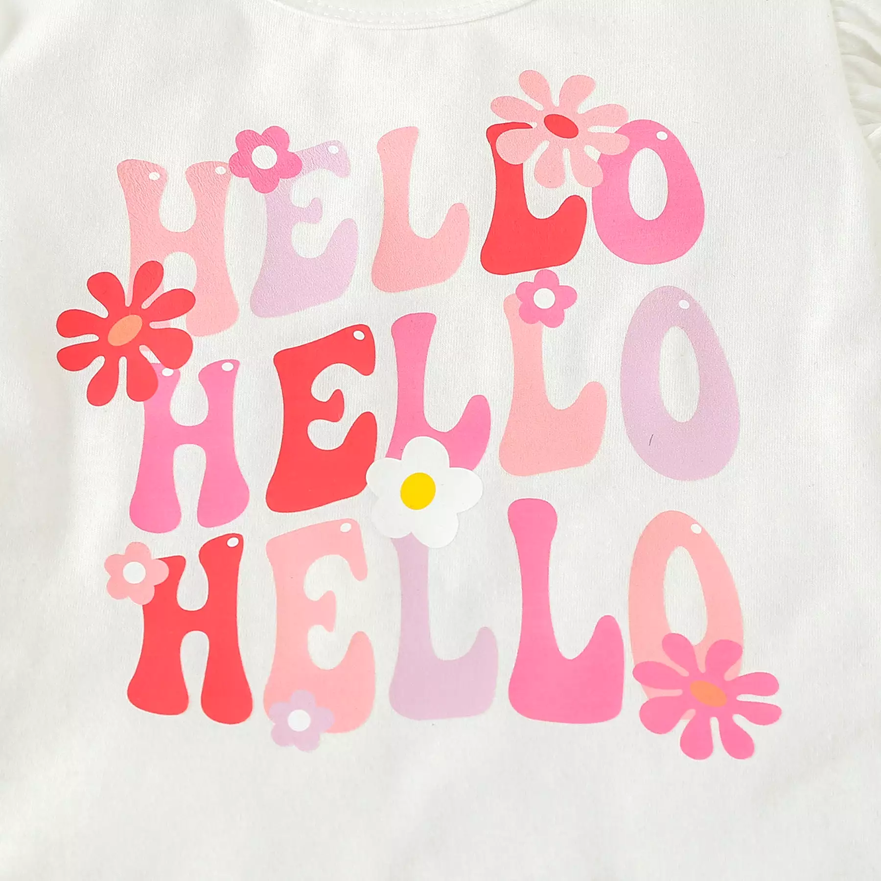 2 Pieces Set Baby Kid Girls Letters Tops And Solid Color Shorts Wholesale 24030185