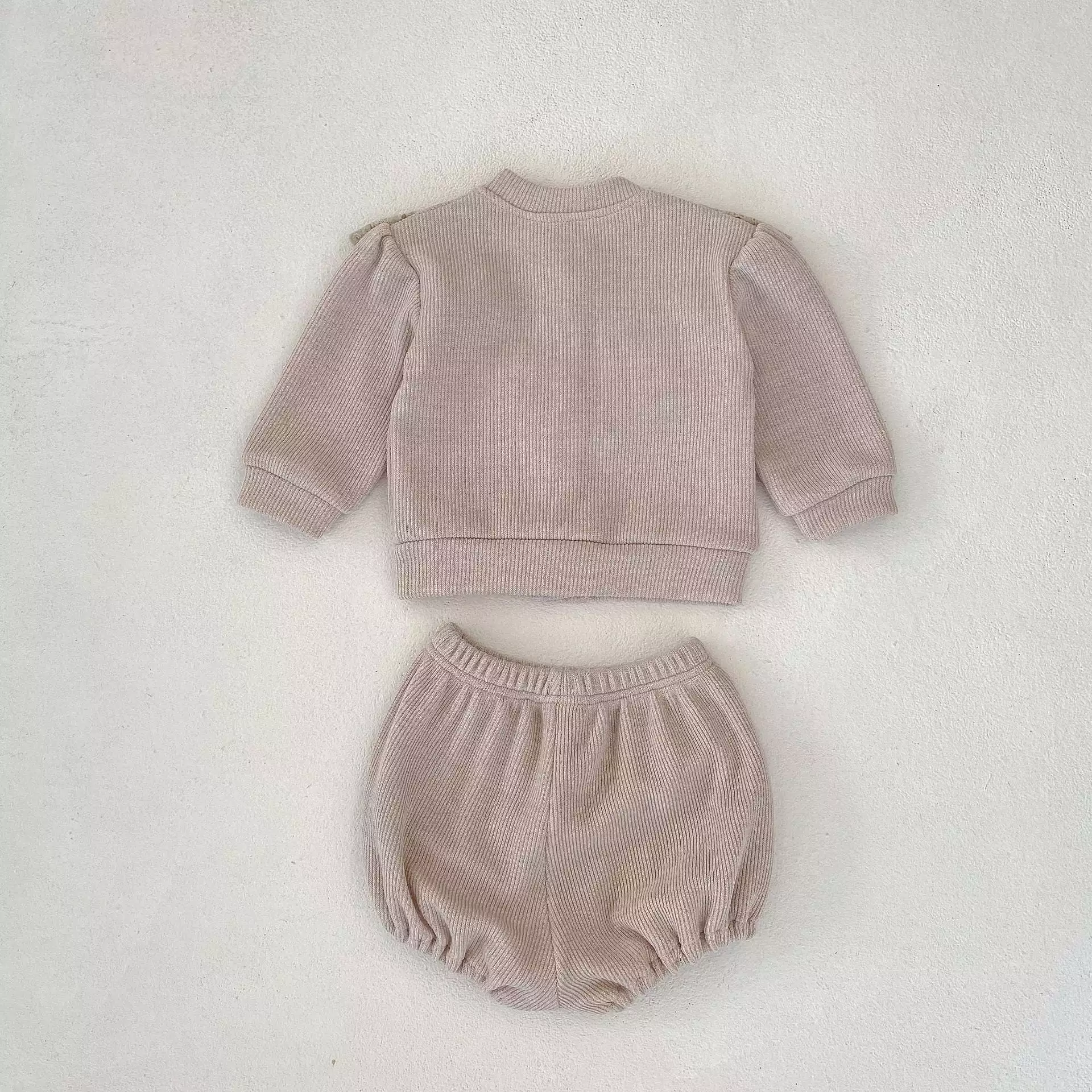 2 Pieces Set Baby Kid Girls Solid Color Tops And Shorts Wholesale 230828247