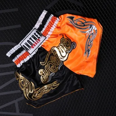 2021 Wholesale Embroidered Letter Contrast Color Splice Sports Women Muay Thai Shorts Custom Boxing Shorts Wholesale