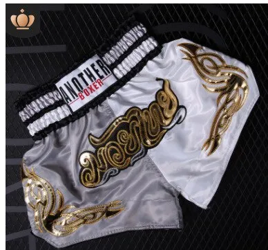 2021 Wholesale Embroidered Letter Contrast Color Splice Sports Women Muay Thai Shorts Custom Boxing Shorts Wholesale