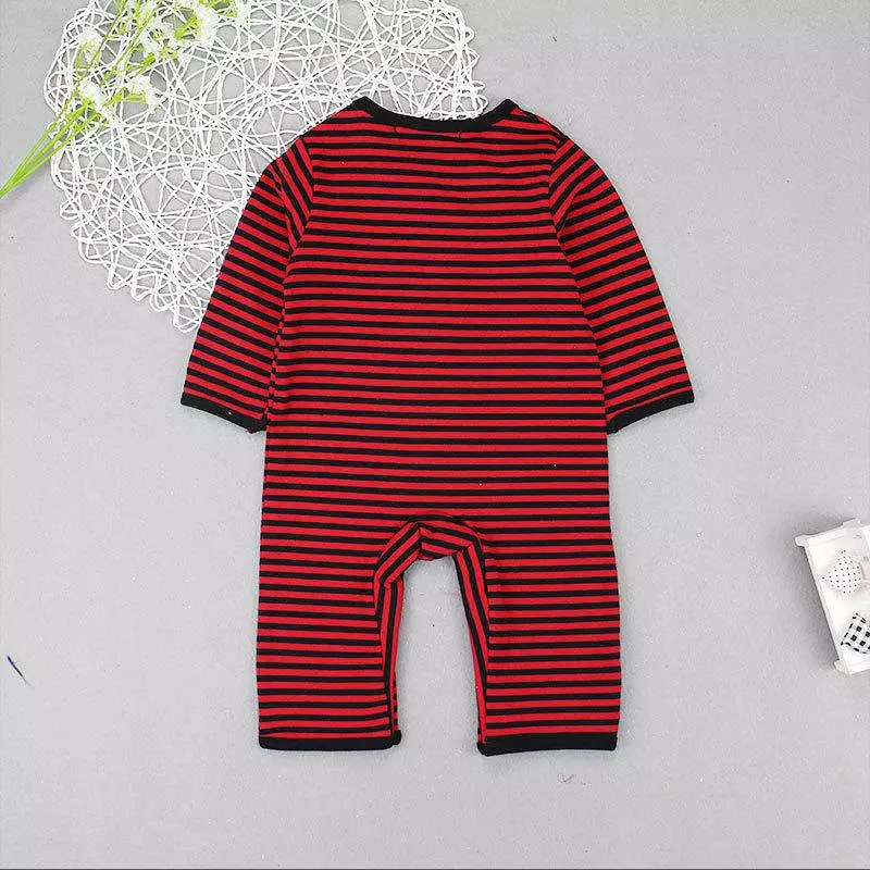 3 Pieces Set Baby Girls Boys Halloween Expression Rompers Striped Jumpsuits And Hats Wholesale 23091901