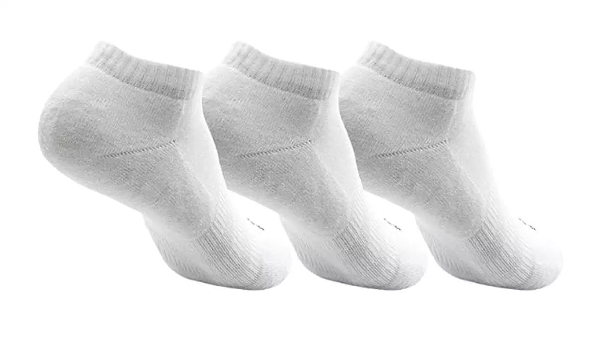 ADIDAS CUSHIONED LOW-CUT SOCKS WHITE 3 PAIRS