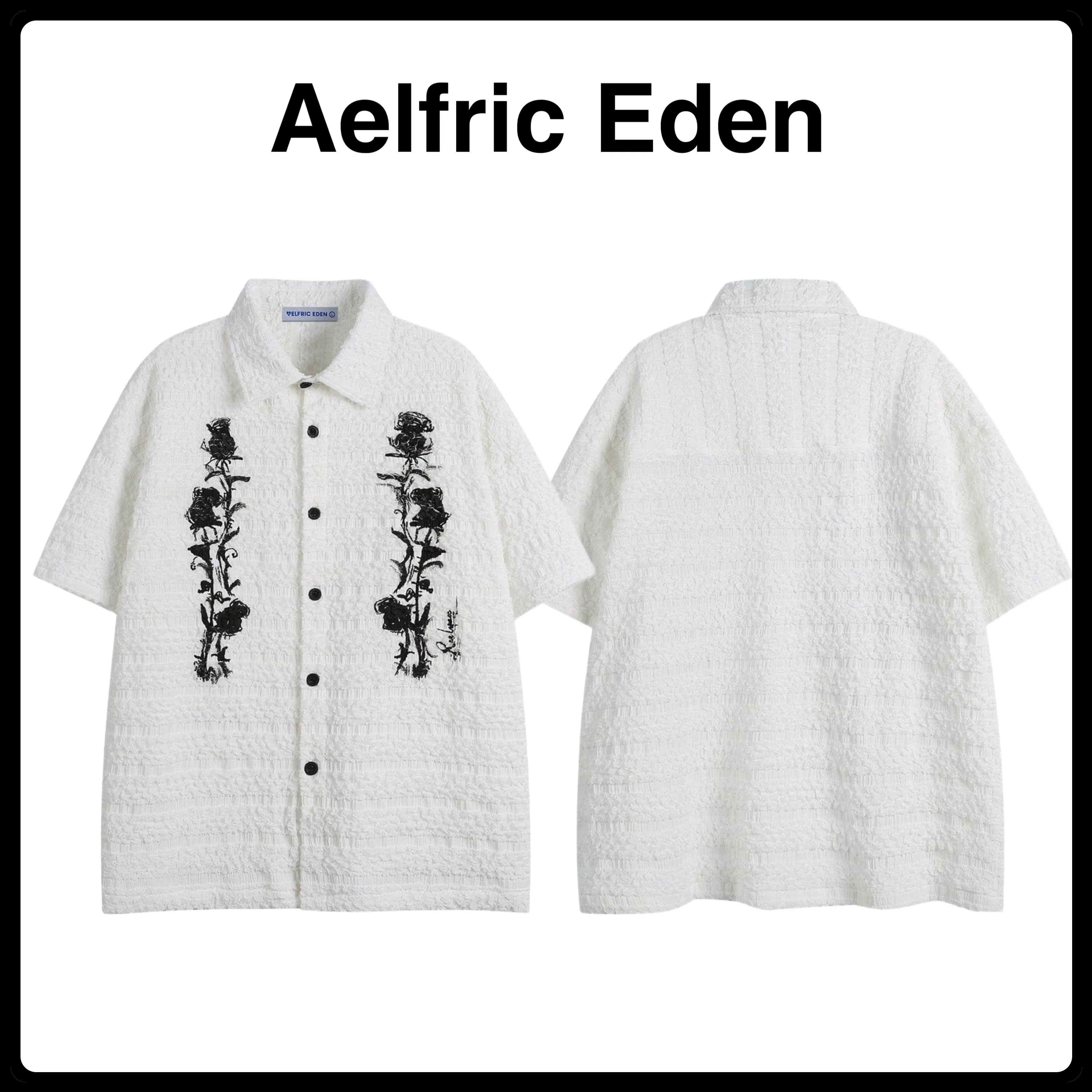 Aelfric Eden  |Flower Patterns Short Sleeves Shirts