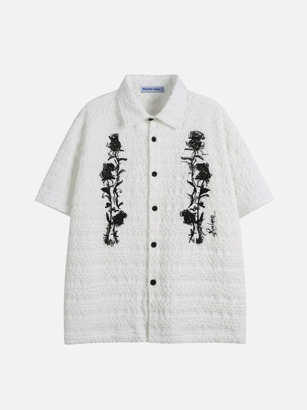 Aelfric Eden  |Flower Patterns Short Sleeves Shirts