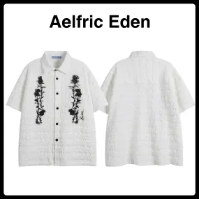 Aelfric Eden  |Flower Patterns Short Sleeves Shirts