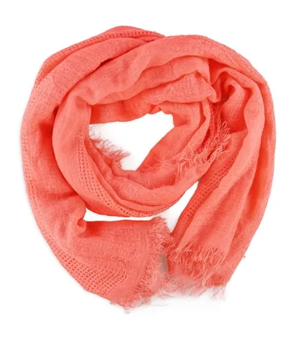 Aeropostale Womens Solid Fringe Scarf