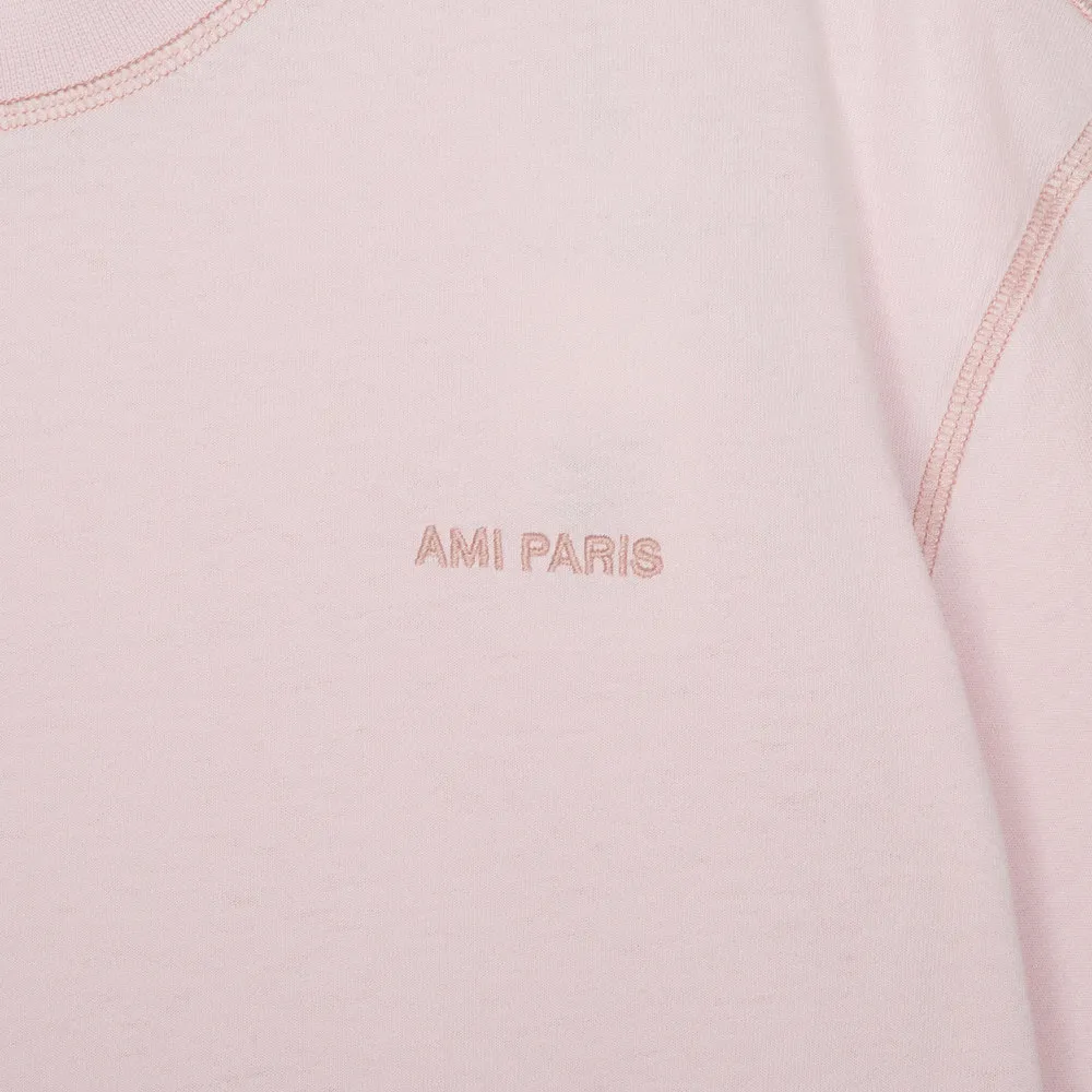 AMI PARIS  |Unisex Street Style Logo Designers T-Shirts