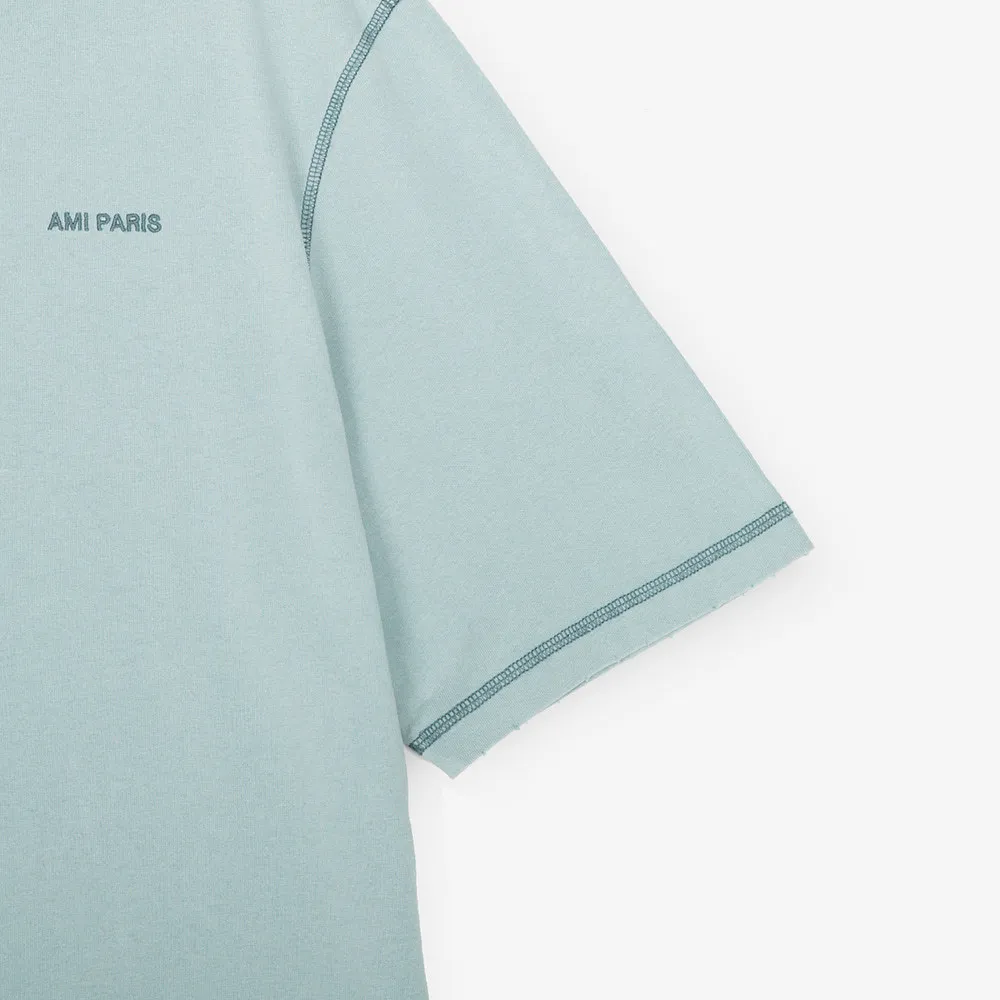 AMI PARIS  |Unisex Street Style Logo Designers T-Shirts