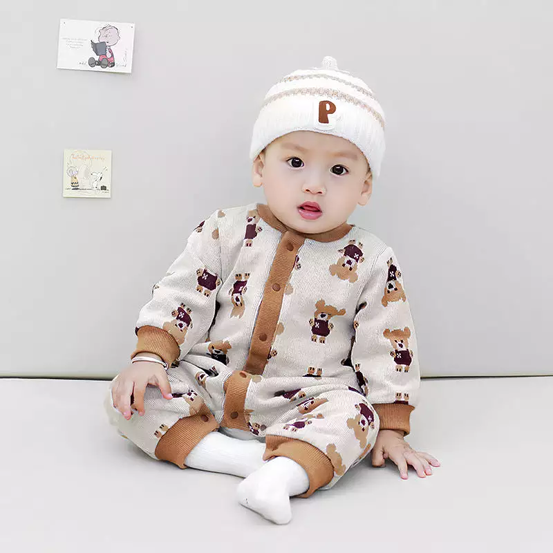 Baby Boys Animals Print Jumpsuits Wholesale 231019183