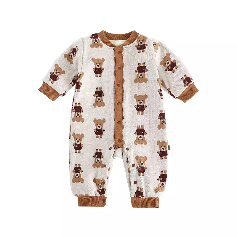 Baby Boys Animals Print Jumpsuits Wholesale 231019183