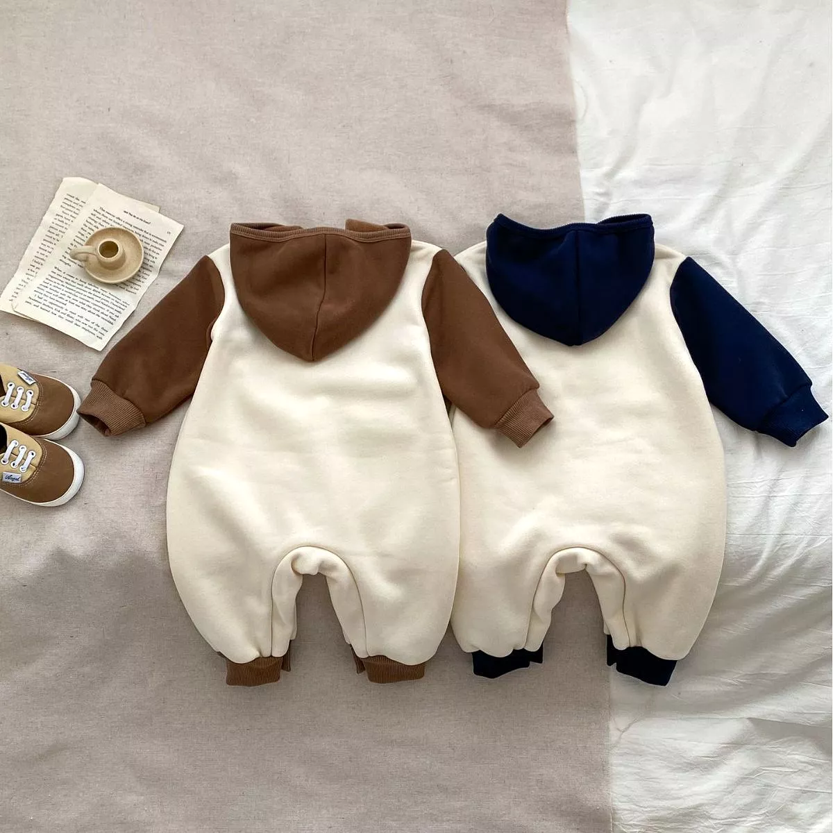 Baby Boys Color-blocking Jumpsuits Wholesale 231019139