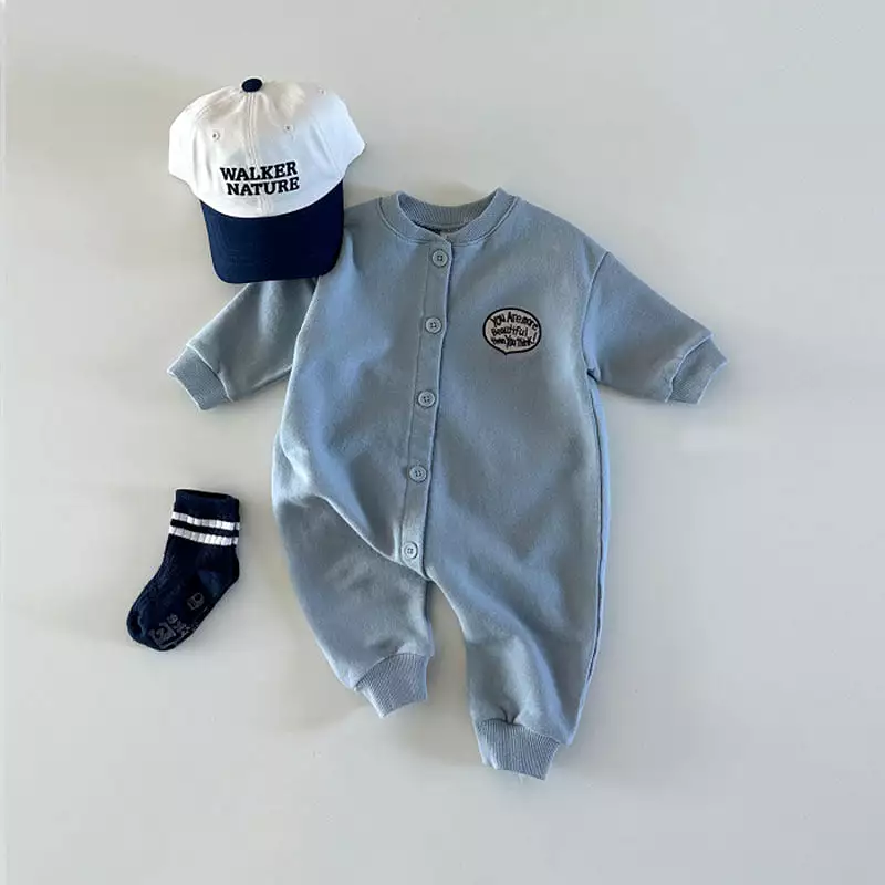 Baby Boys Solid Color Jumpsuits Wholesale 23113037