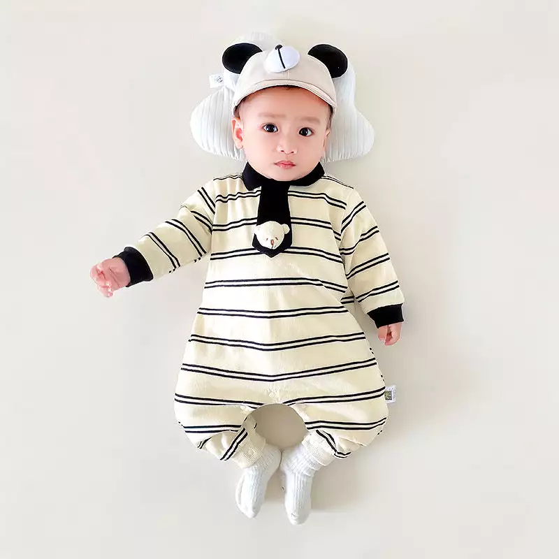 Baby Boys Striped Jumpsuits Wholesale 231019105