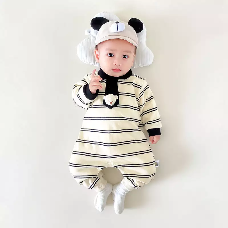 Baby Boys Striped Jumpsuits Wholesale 231019105