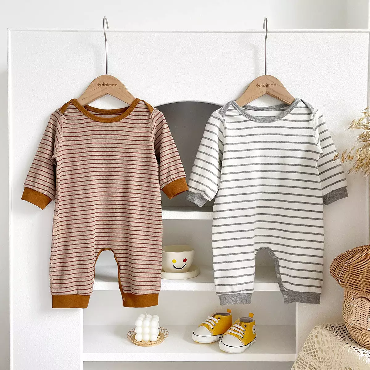 Baby Boys Striped Jumpsuits Wholesale 231019111