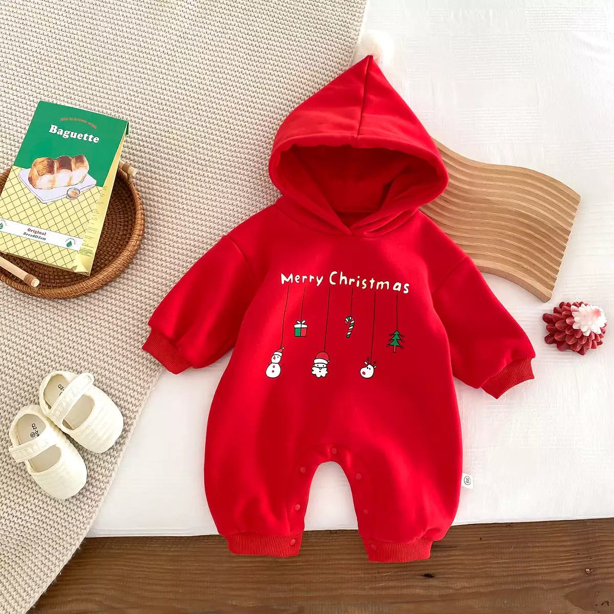 Baby Girls Boys Letters Cartoon Christmas Jumpsuits Wholesale 23101984