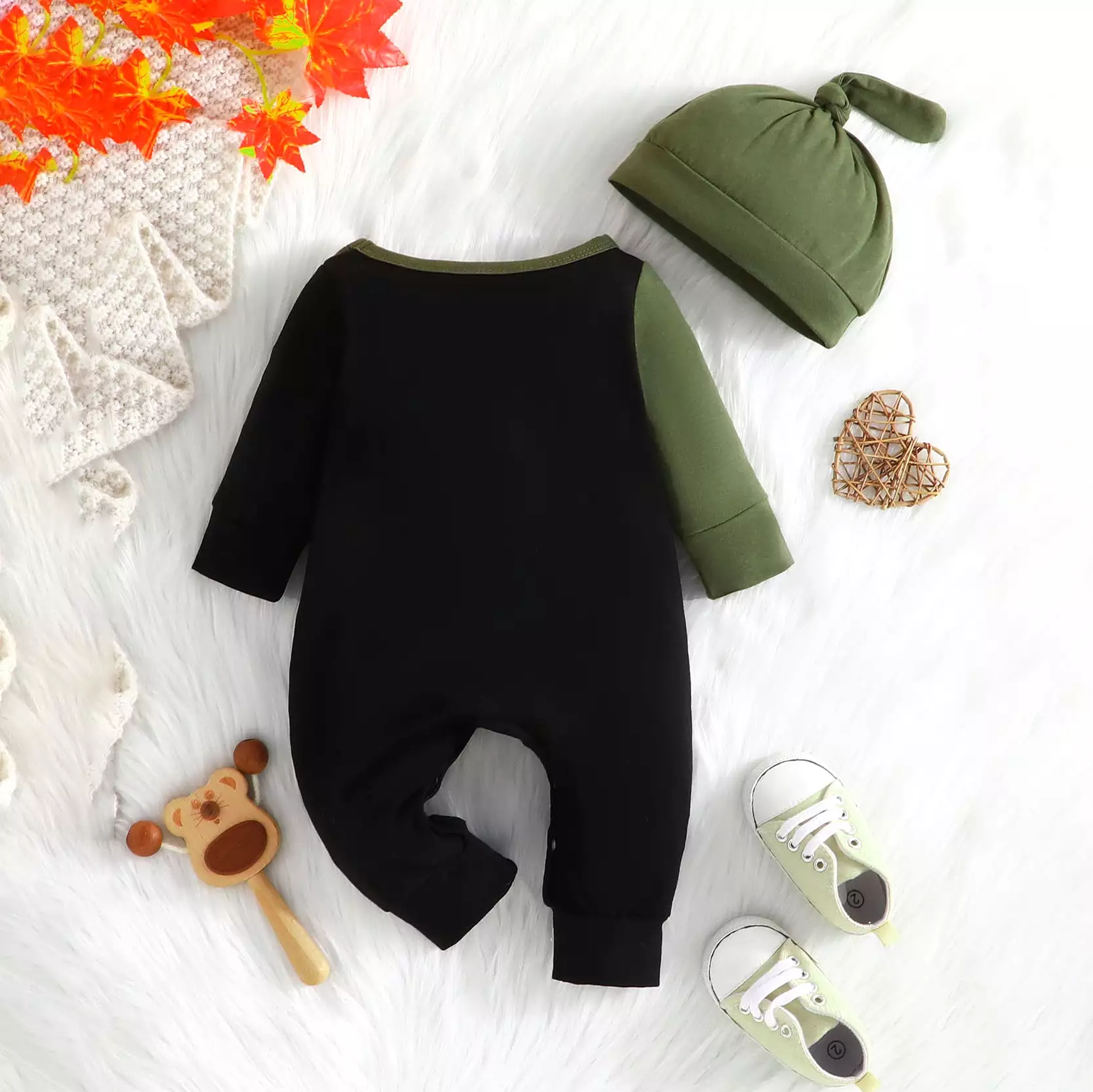 Baby Girls Boys Letters Color-blocking Jumpsuits Wholesale 24011188