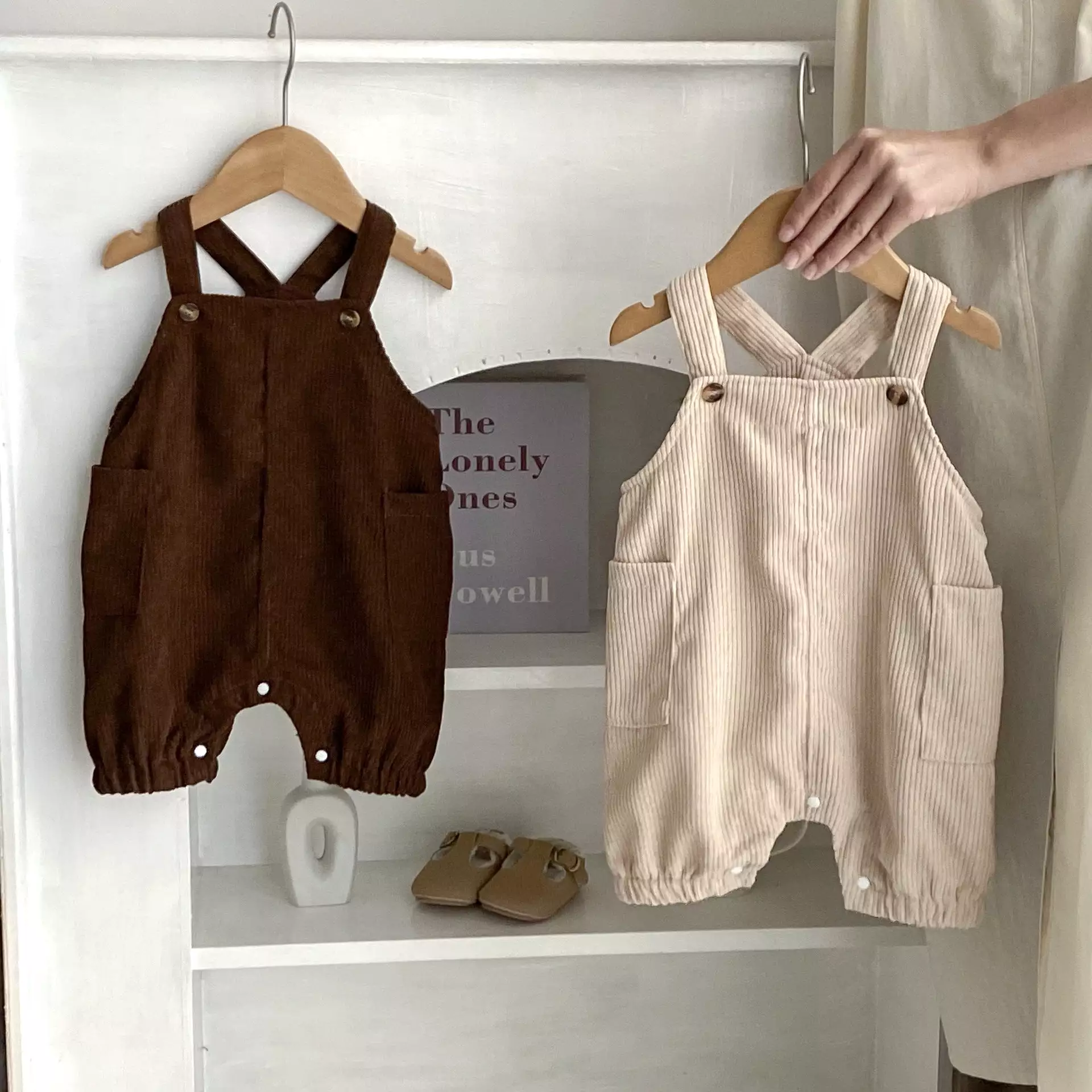 Baby Girls Boys Solid Color Jumpsuits Wholesale 24011158