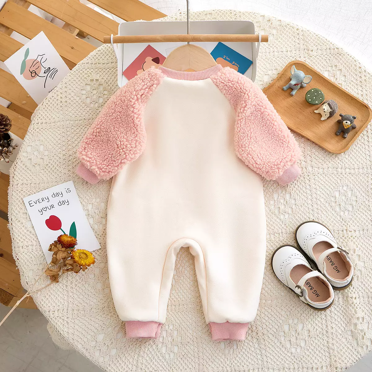 Baby Girls Letters Flower Jumpsuits Wholesale 231019217