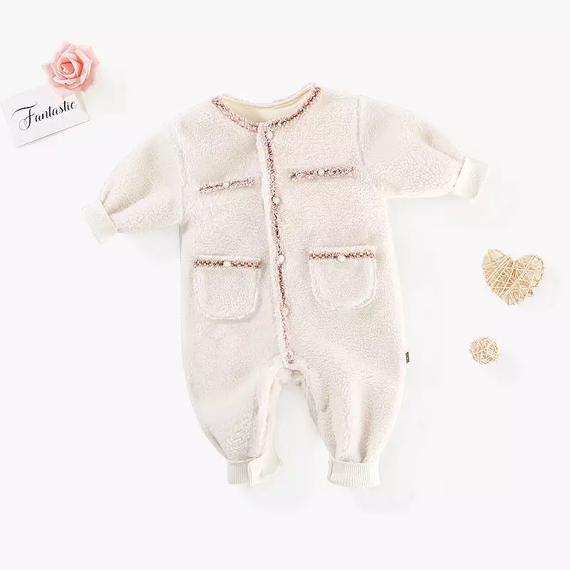 Baby Girls Solid Color Jumpsuits Wholesale 231019194