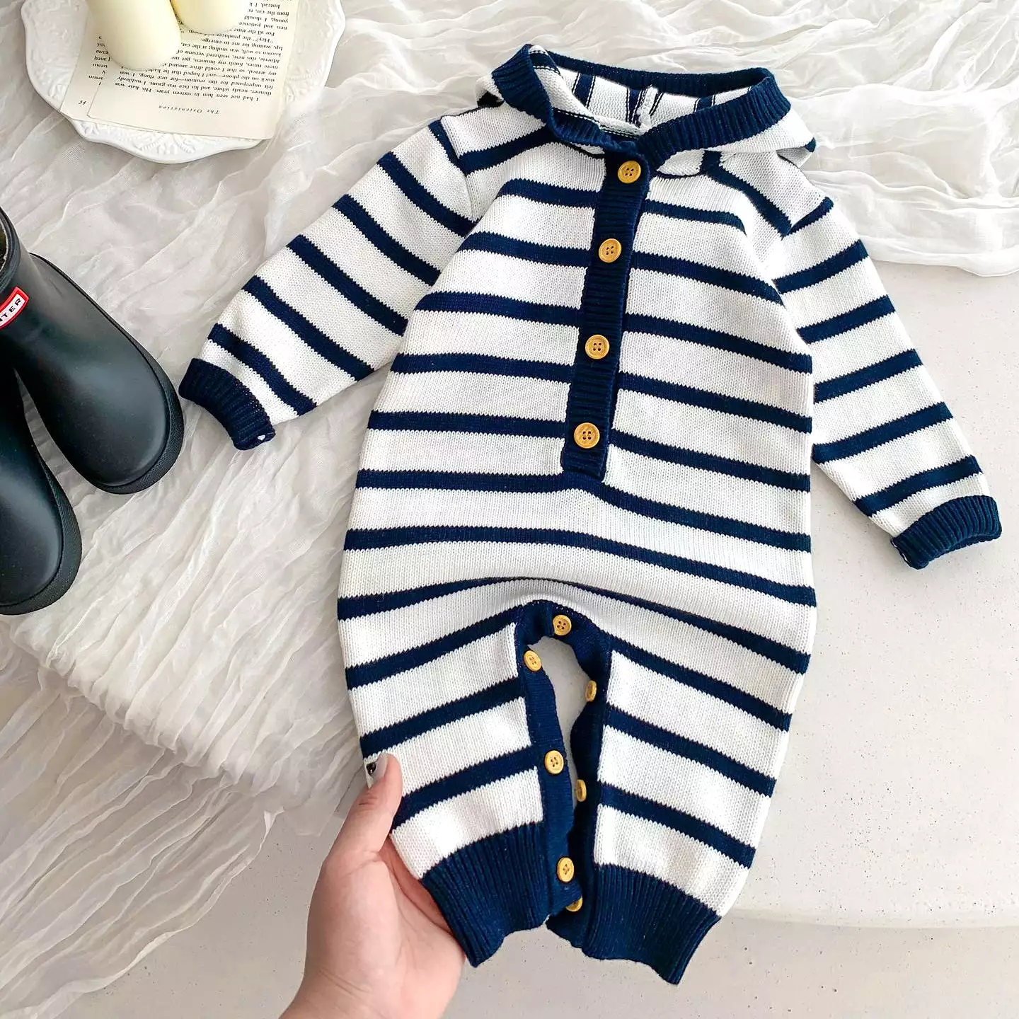 Baby Kid Boys Striped Jumpsuits Wholesale 23101948