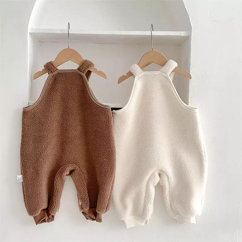 Baby Kid Girls Boys Solid Color Jumpsuits Wholesale 231130265