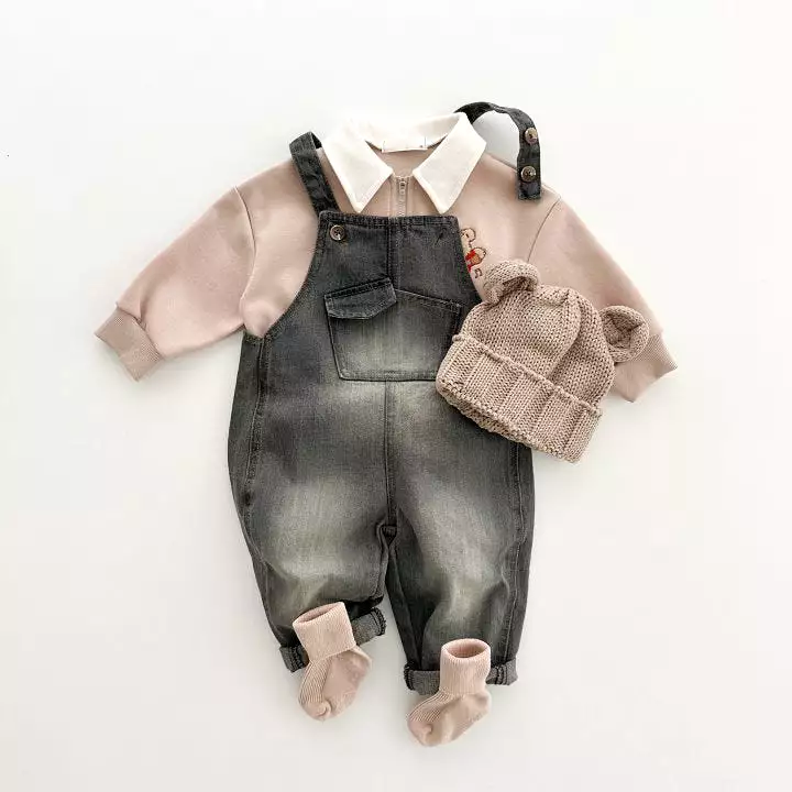 Baby Kid Girls Boys Solid Color Jumpsuits Wholesale 23113097