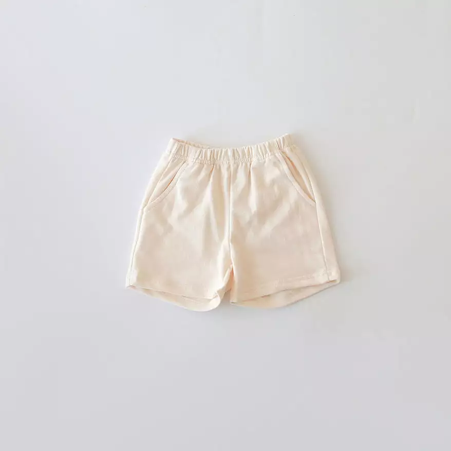 Baby Kid Girls Boys Solid Color Shorts Wholesale 24030118