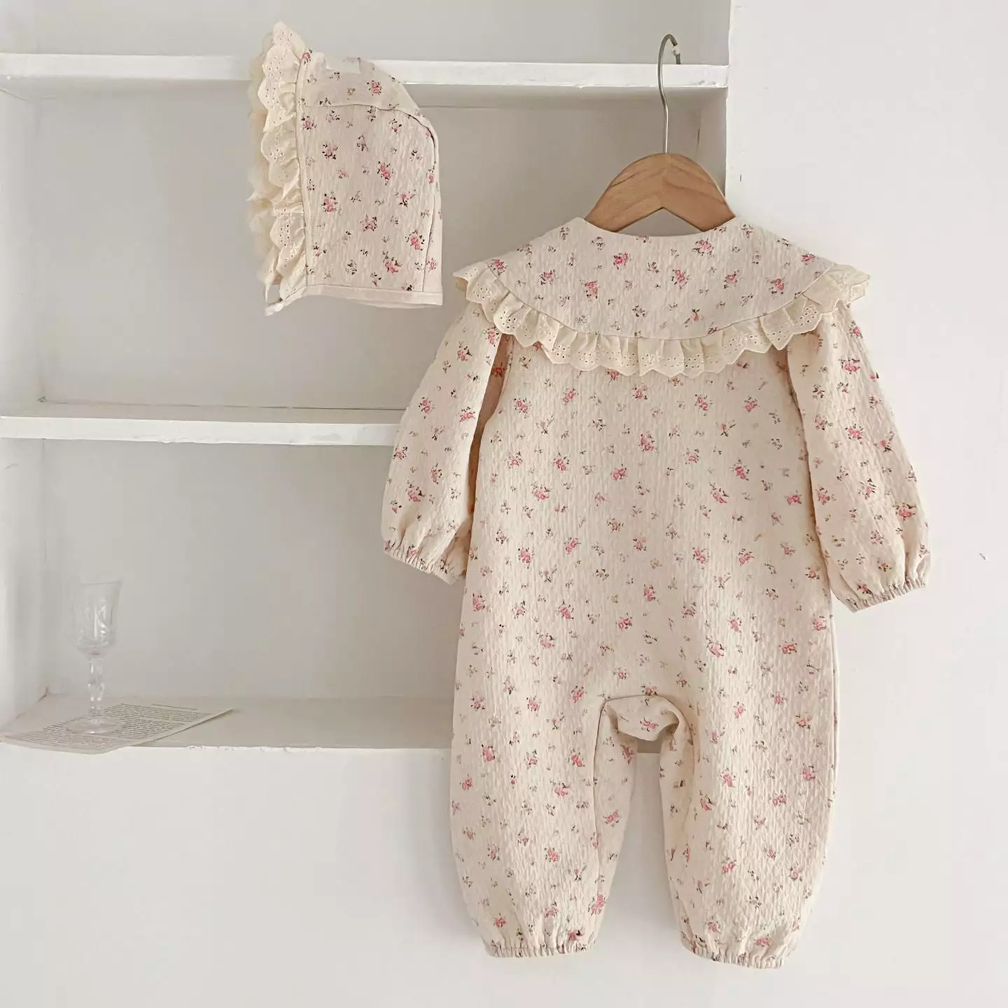 Baby Kid Girls Flower Print Print Jumpsuits Wholesale 240301111