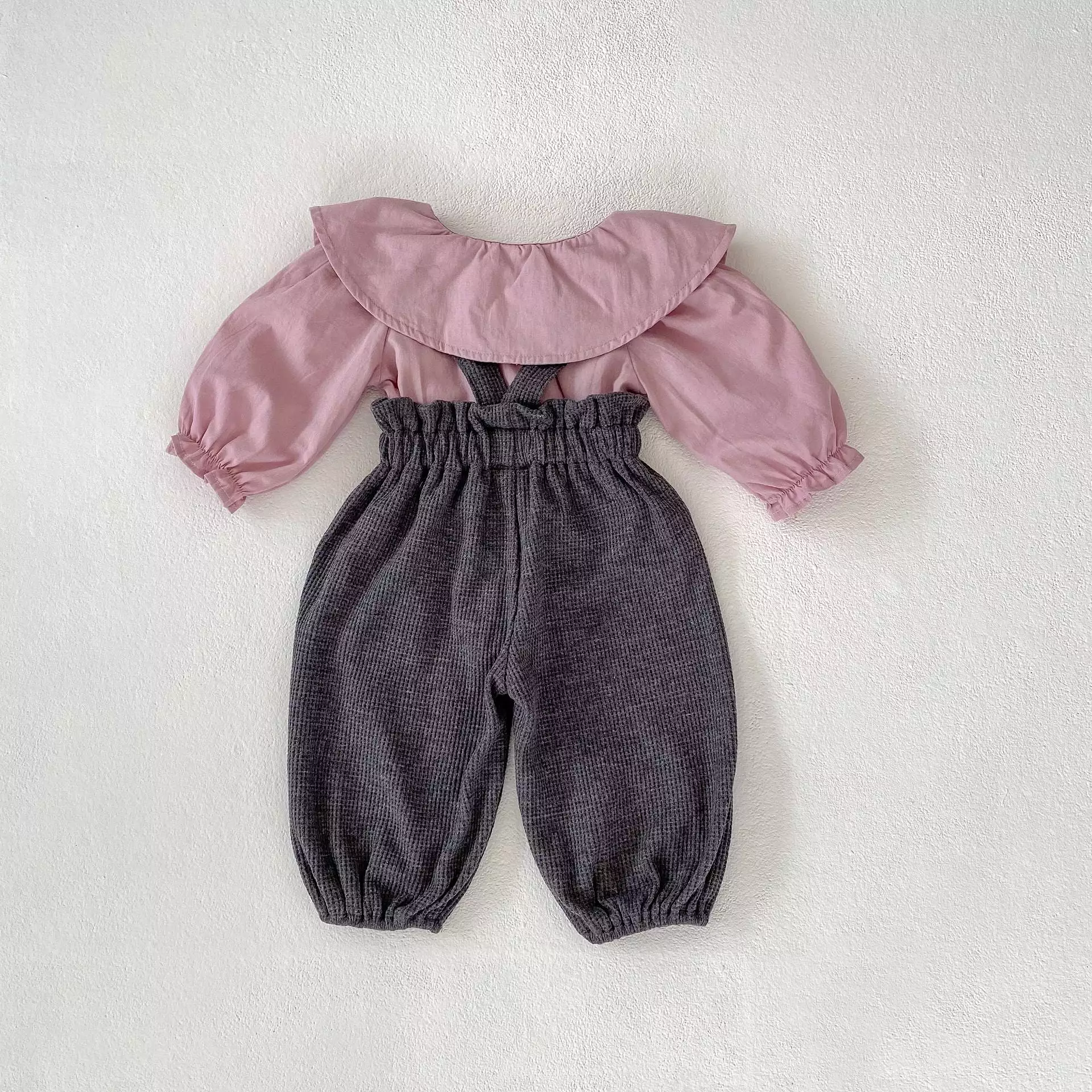 Baby Kid Girls Solid Color Embroidered Tops Jumpsuits Wholesale 230828295