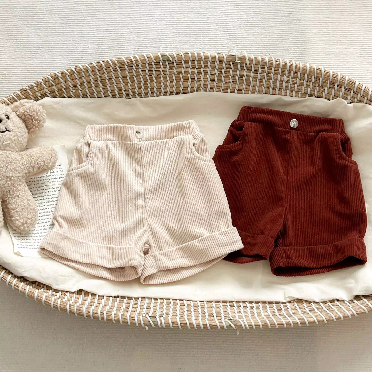 Baby Kid Girls Solid Color Shorts Wholesale 240301124