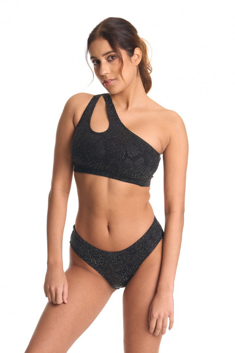 Bandurska Someday Top - Shimmery Black