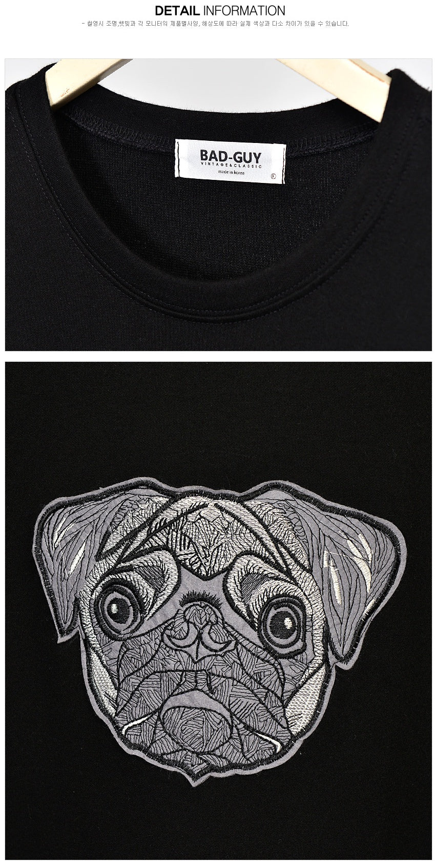 Black Wappen Bulldog Graphic Short Sleeved Tshirts Mens Loose Fit Tees