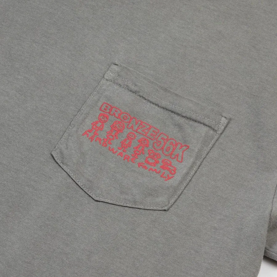 Bronze 56k Bob Pocket T-Shirt Grey