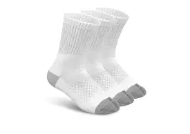 Bunion Relief, Padded Ankle Socks - White