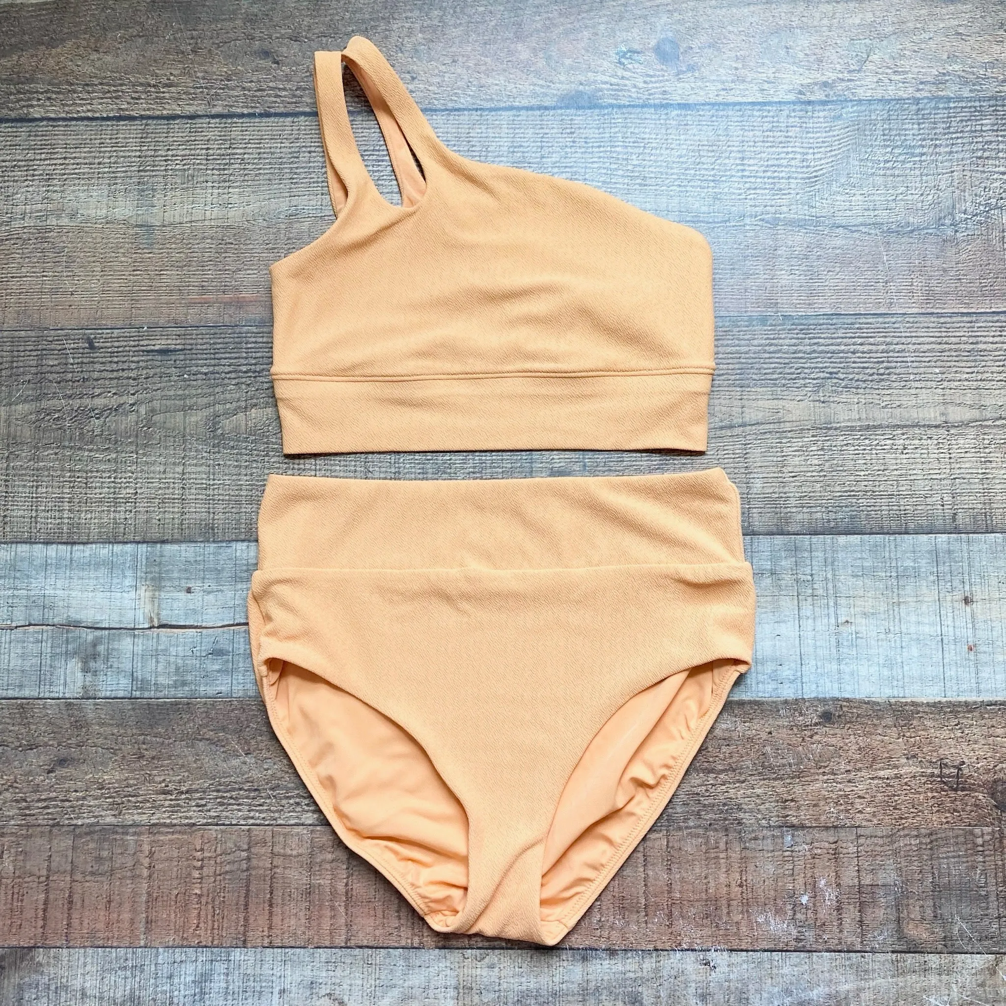 Calia Orange One Shoulder Bikini Top- Size S (sold out online, we have matching bottoms)