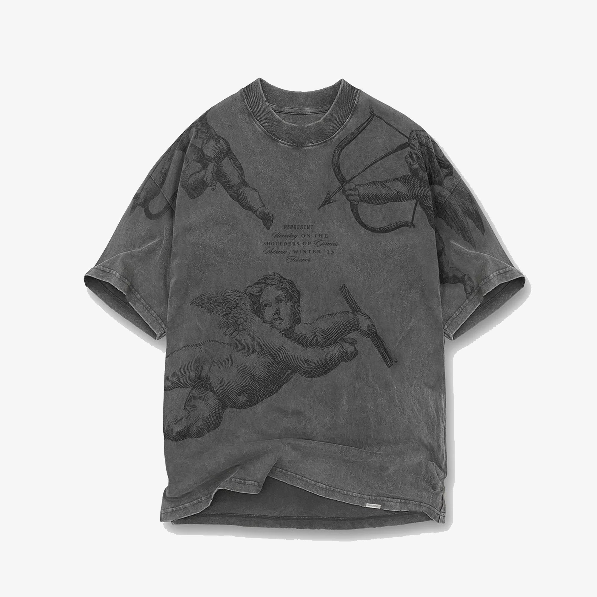 CHERUB ALL OVER T-SHIRT 'VINTAGE GREY'