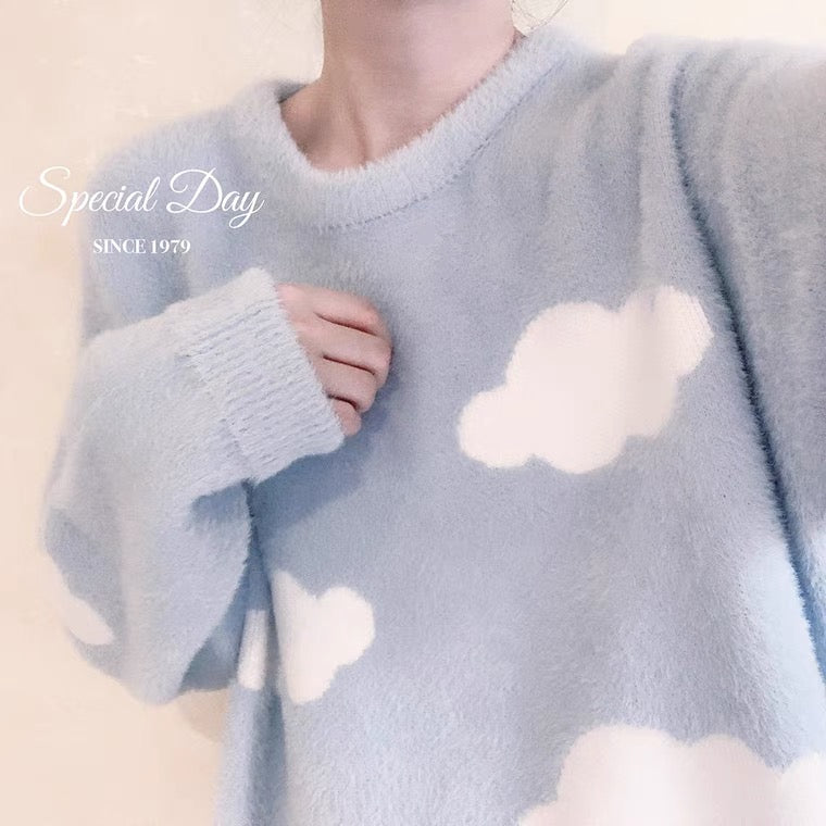 cloud fleece sweater