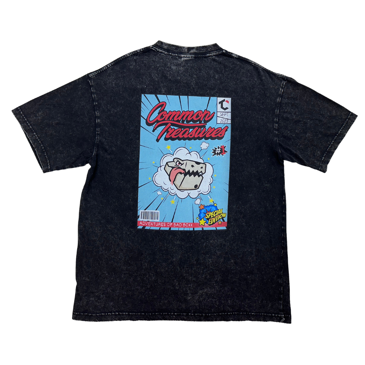 Comic Book Tee #1 - Washed Black