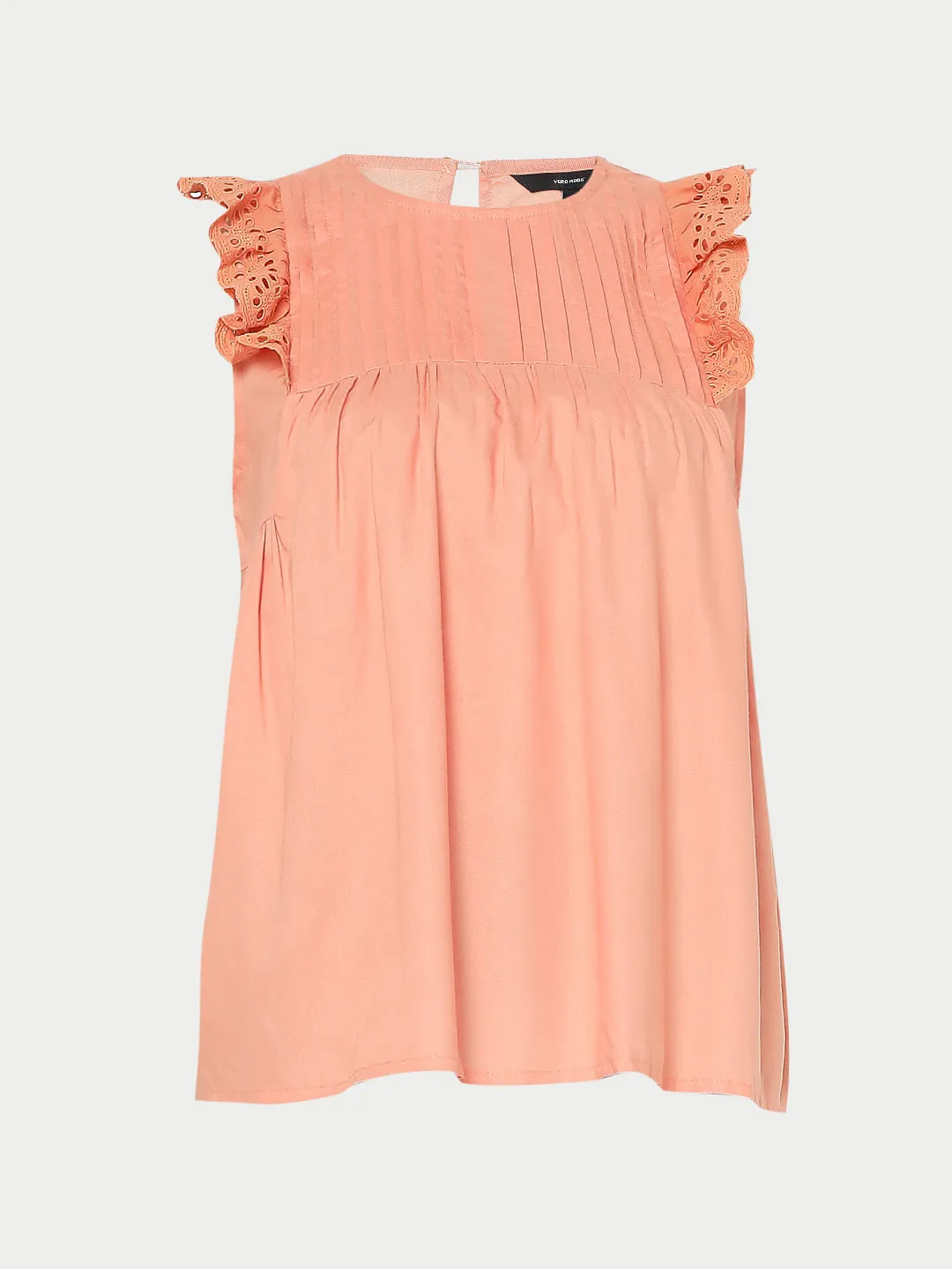 Coral Sleeveless Top