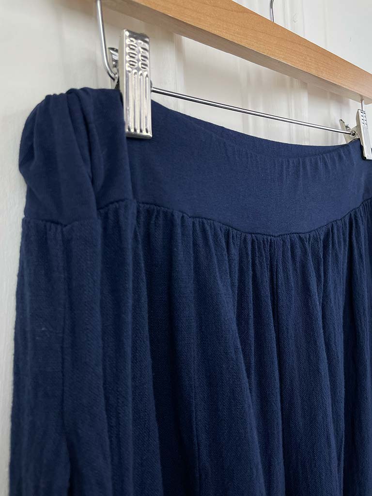 Cotton Sleeveless Top & Palazzo Co-ord - Navy