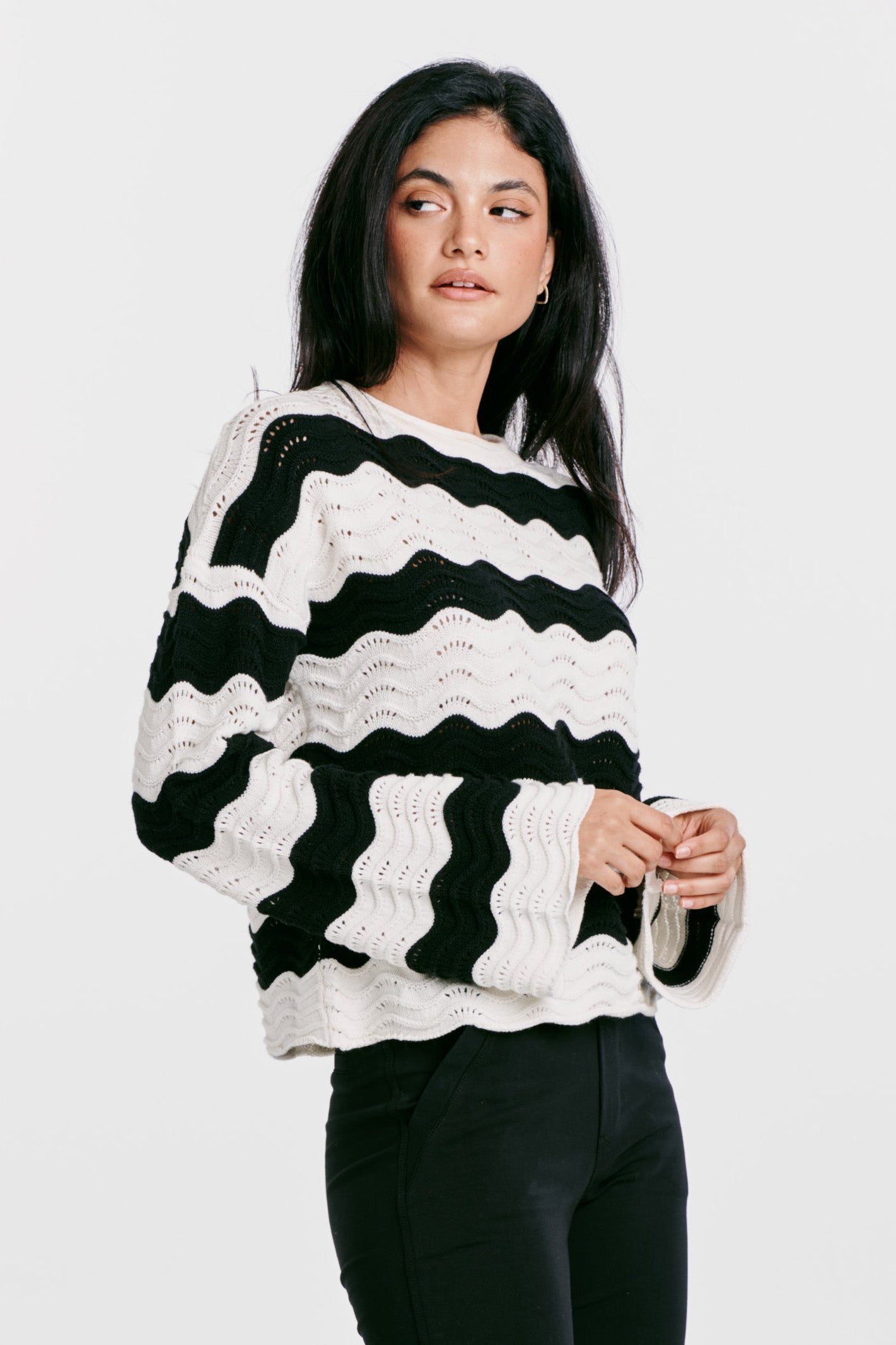 Daisy Drop Shoulder Sweater