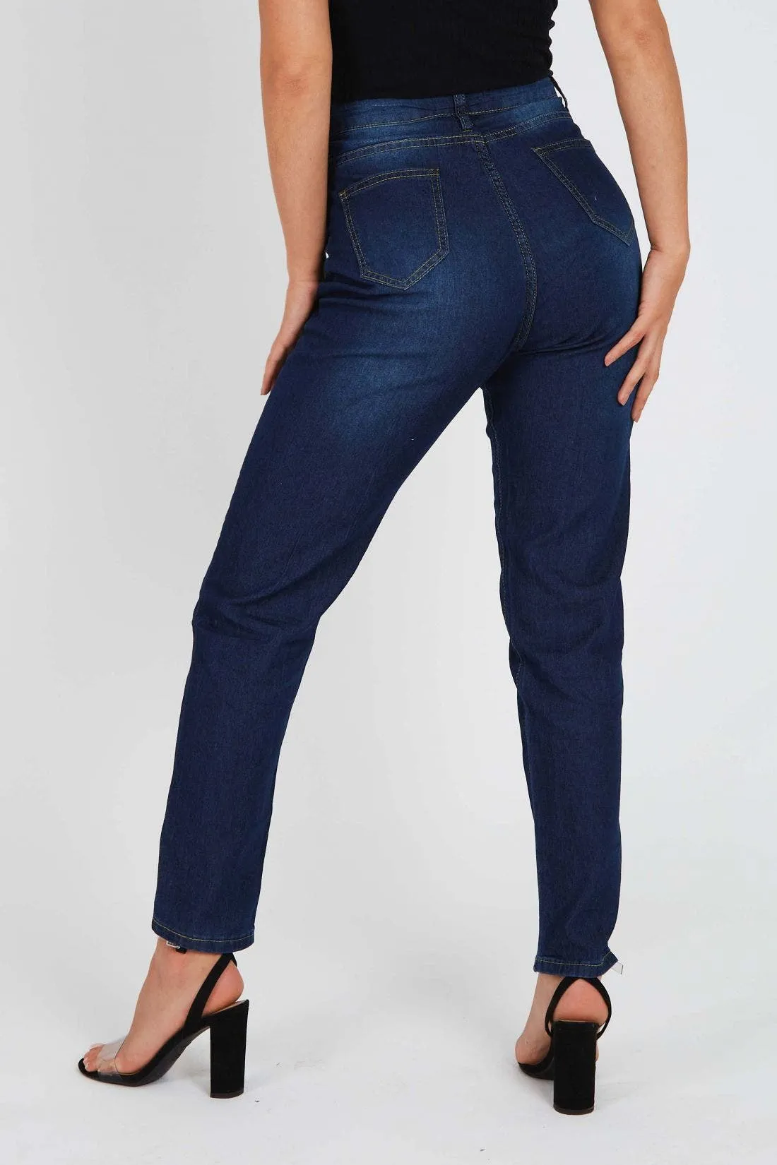 Denim Mid Rise Skinny Jeans