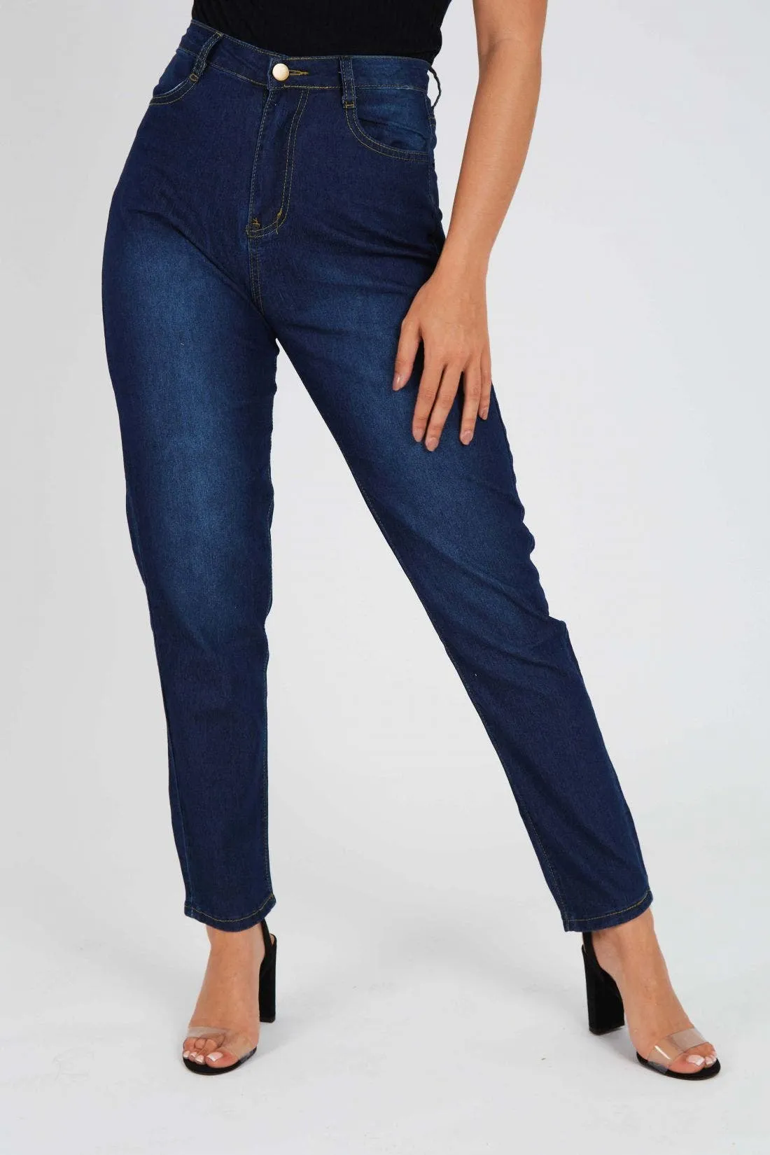 Denim Mid Rise Skinny Jeans