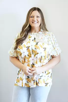 Elana Lush Floral Blouse