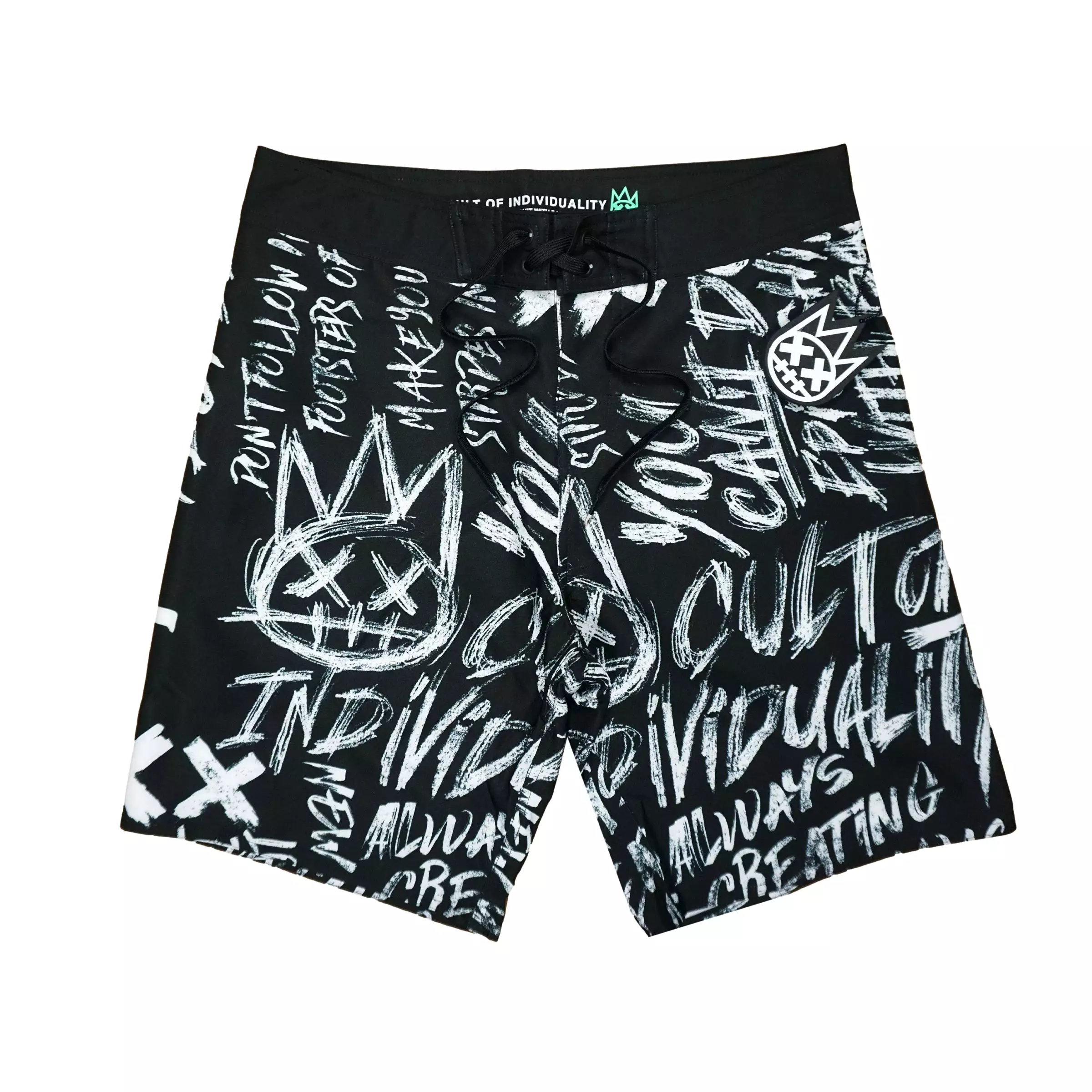 Epic Board Shorts (Blk/Wte) /C6